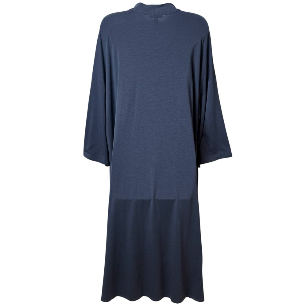 Eileen Fisher Slate Blue Open Front Duster Cardigan Capsule Chic Old Money 1X - Picture 6 of 13